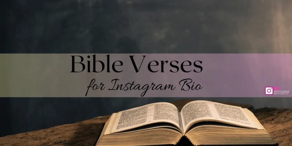 Bible Verses for Instagram Bio