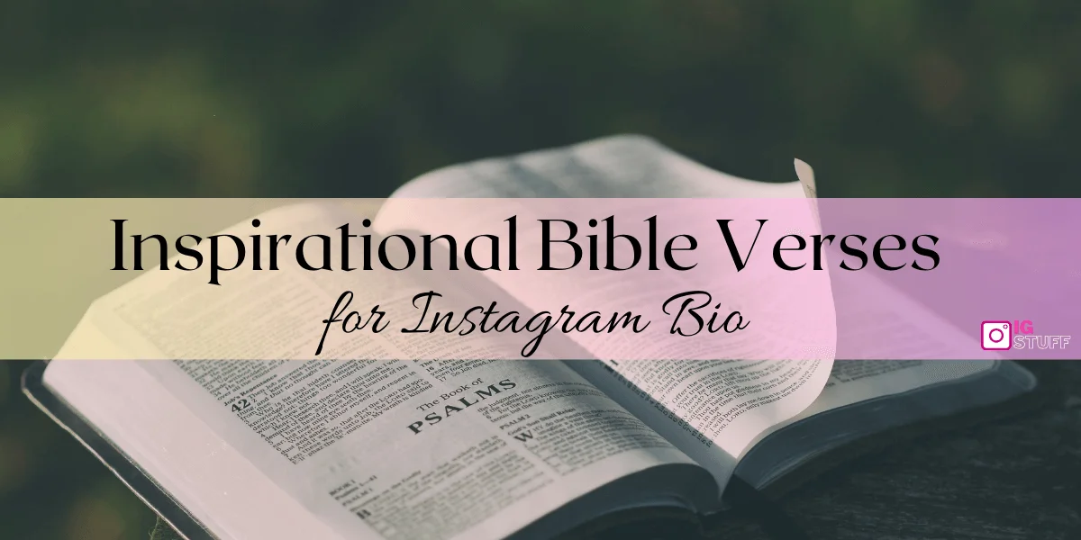 Bible Verses for Instagram Bio