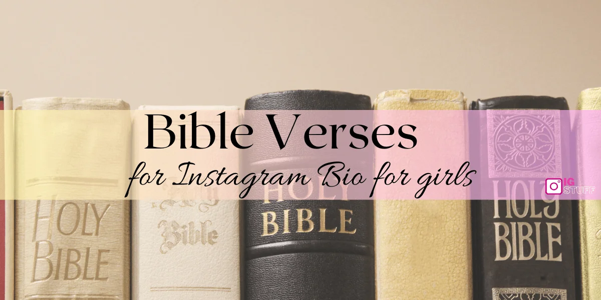 Bible Verses for Instagram Bio