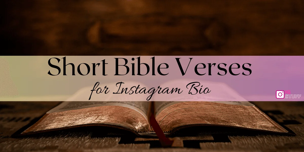Bible Verses for Instagram Bio