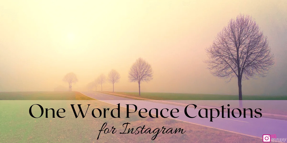Peace Captions for Instagram