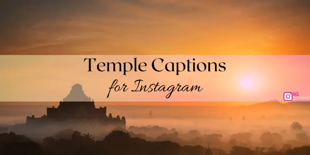 Temple Captions for Instagram