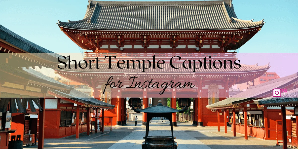 Temple Captions for Instagram