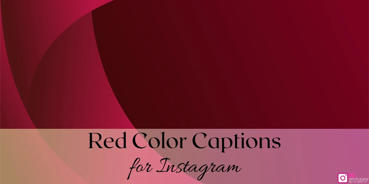 Red Captions for Instagram