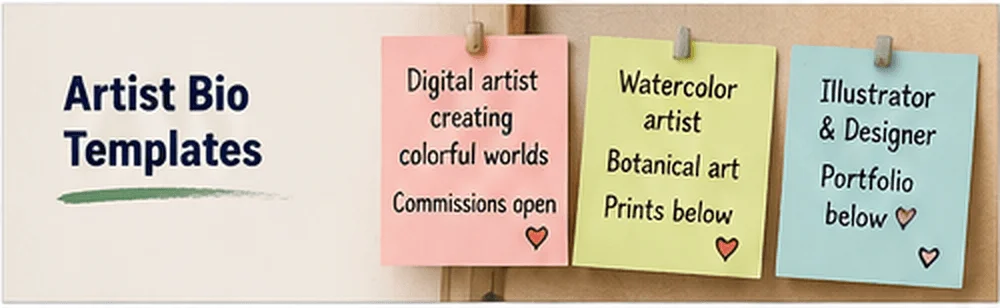 Artist Bio for Instagram