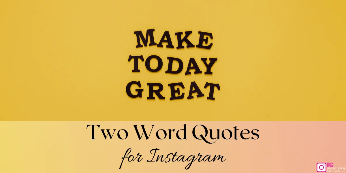 Two Word Quotes
