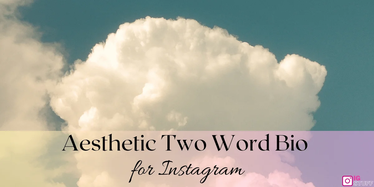 Two Word Bio for Instagram