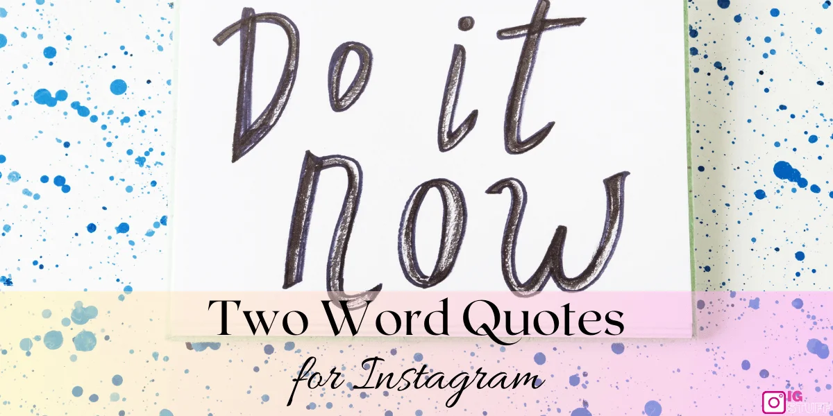 Two Word Quotes