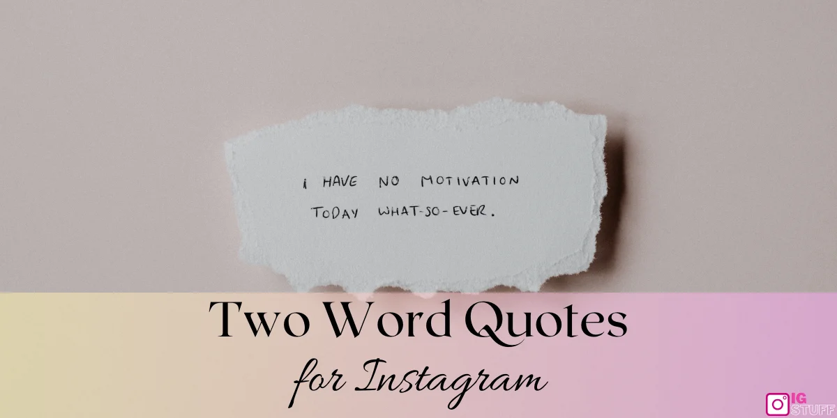 Two Word Quotes