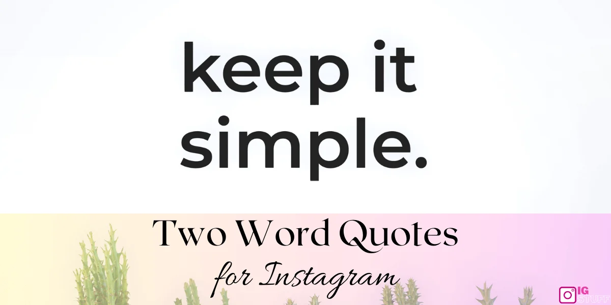 Two Word Quotes