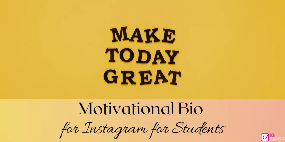 Motivational Instagram VIP Bio