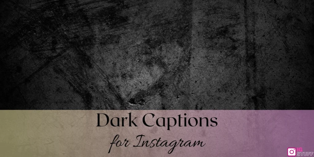 Dark Captions for Instagram