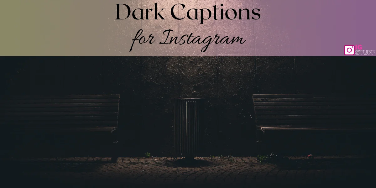 Dark Captions for Instagram