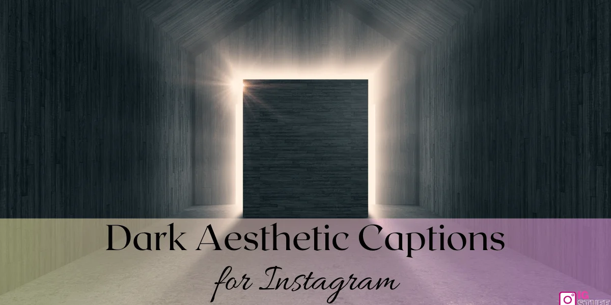 Dark Captions for Instagram