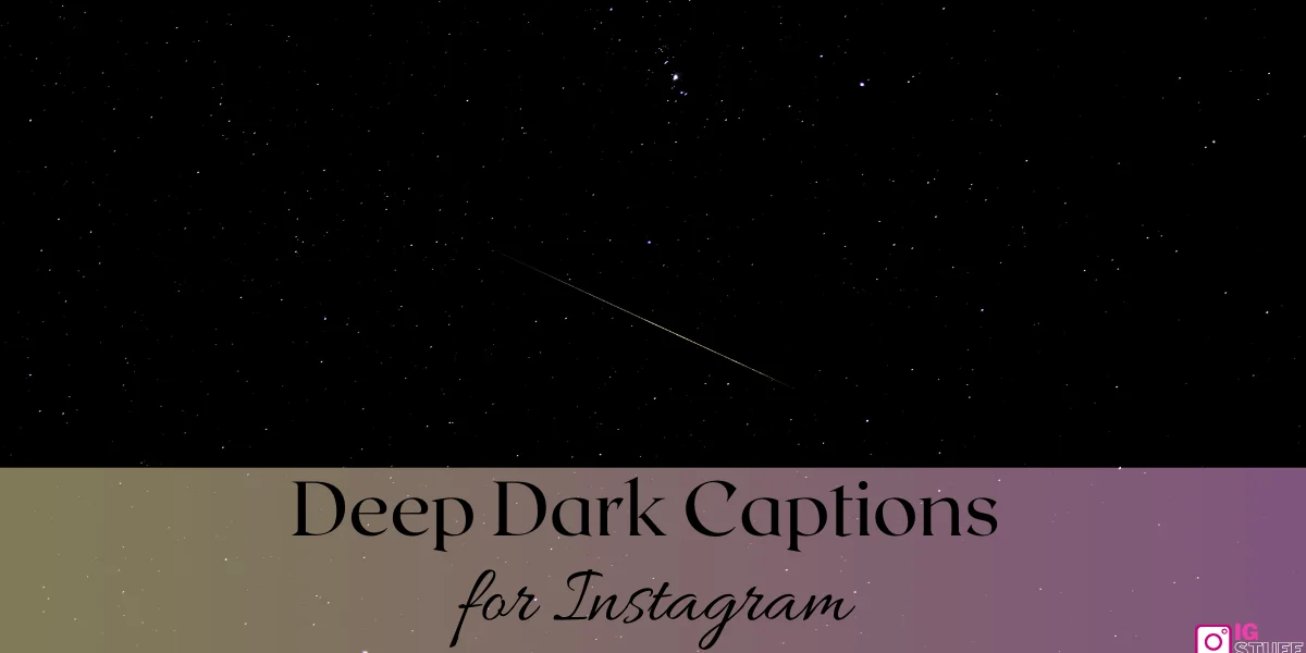 Dark Captions for Instagram