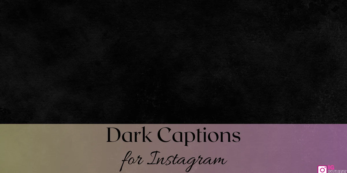 Dark Captions for Instagram