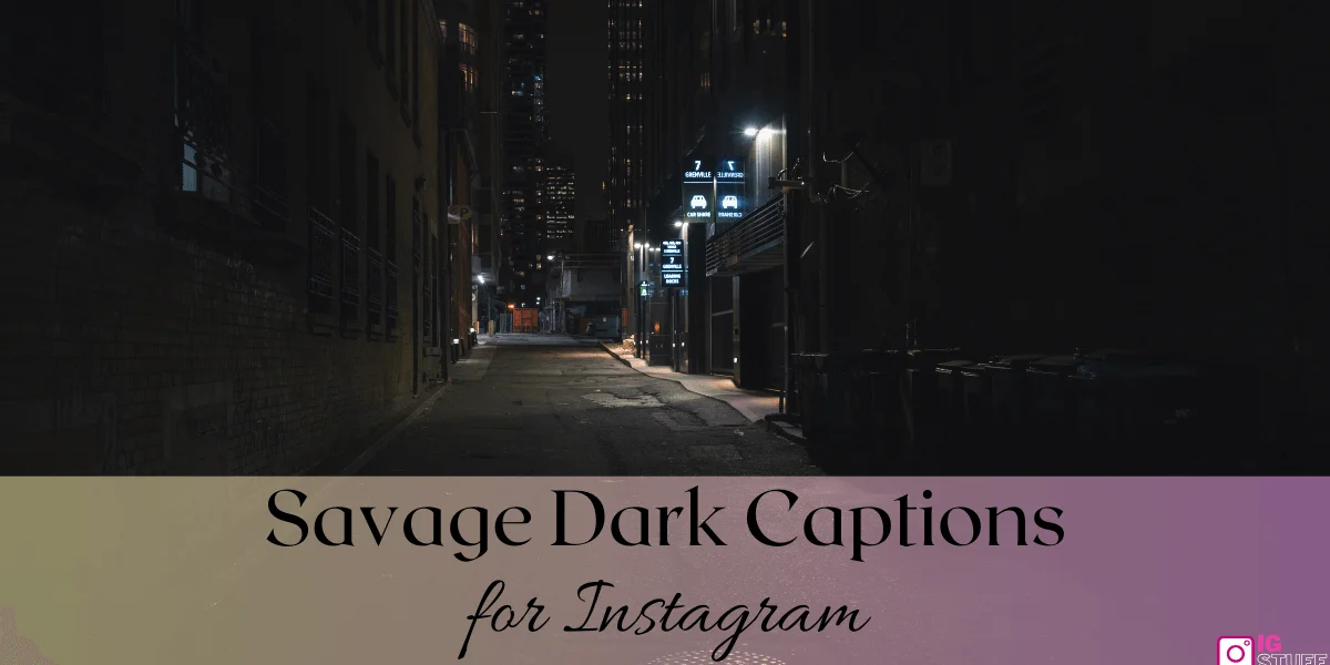 Dark Captions for Instagram
