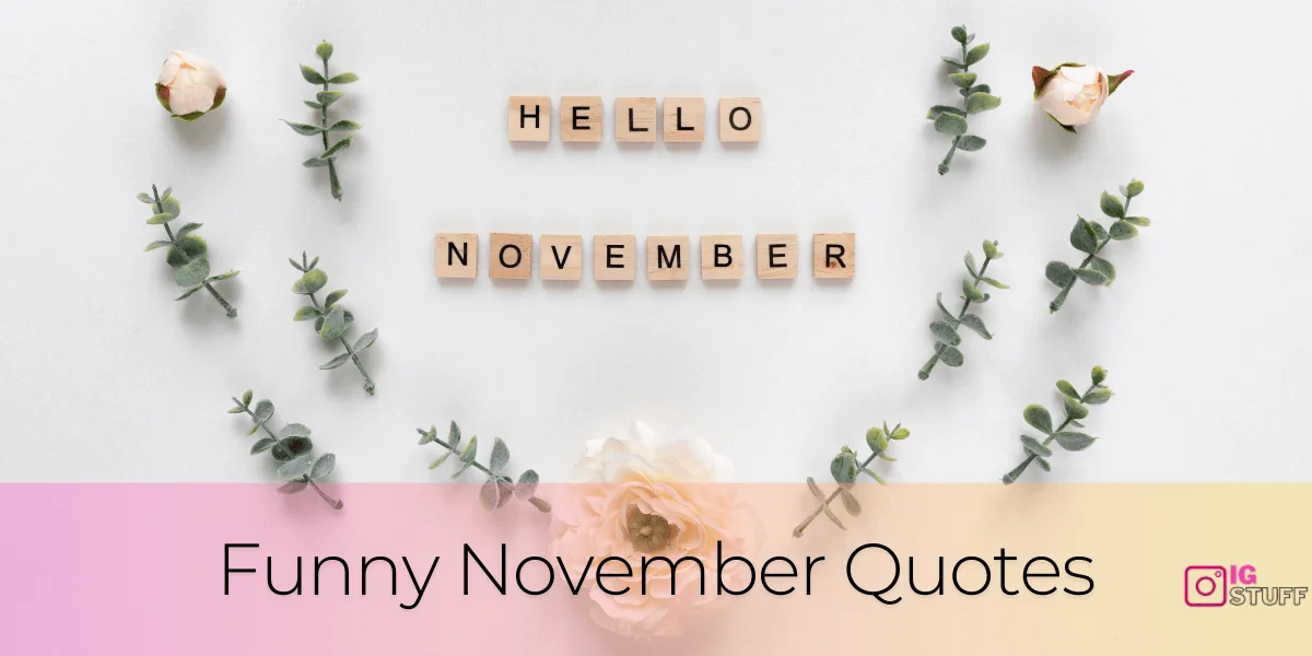 Hello November Quotes