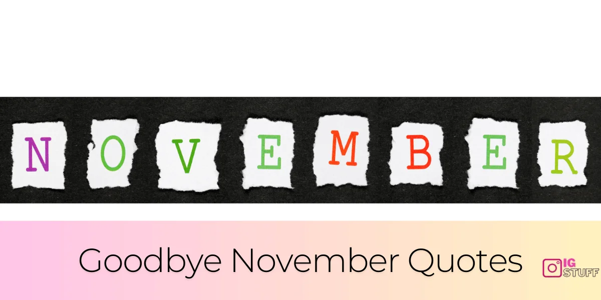 Hello November Quotes