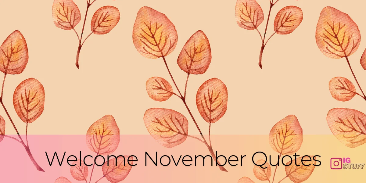 Hello November Quotes