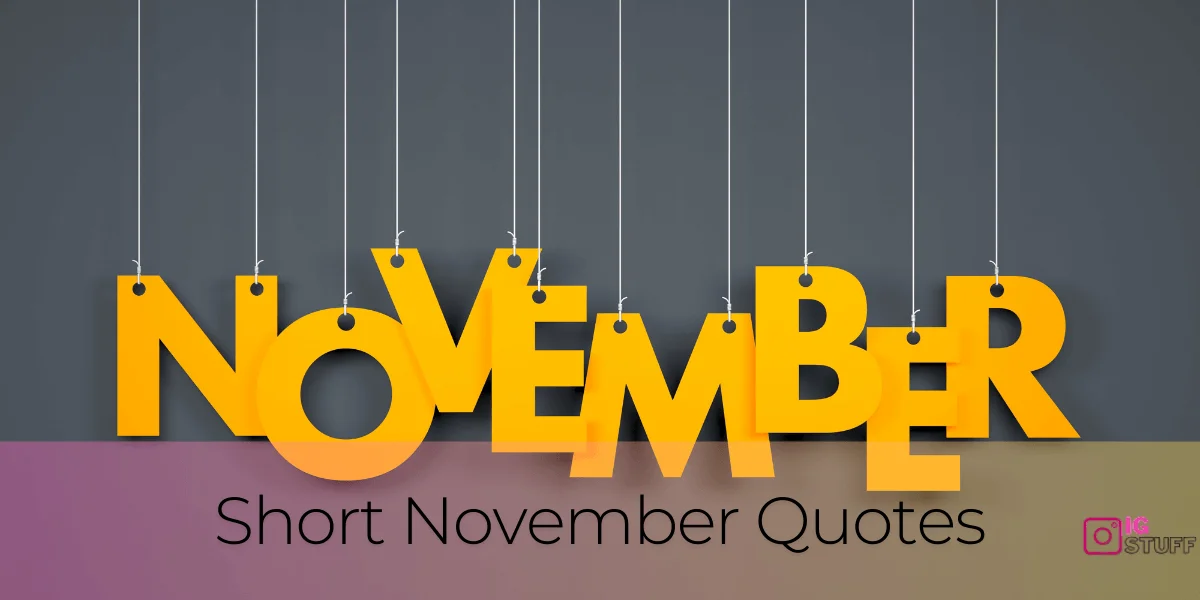 Hello November Quotes