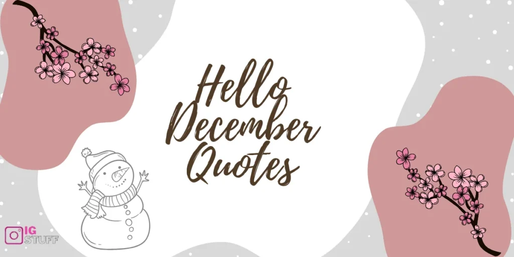 Hello December Quotes